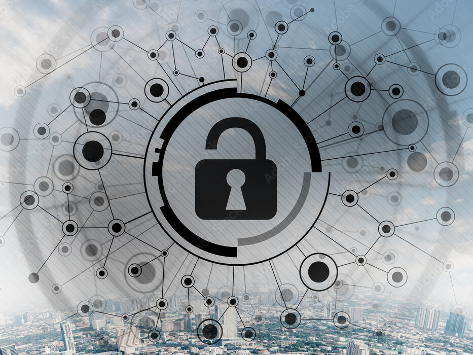 Cryptography and encryption algorithm concept