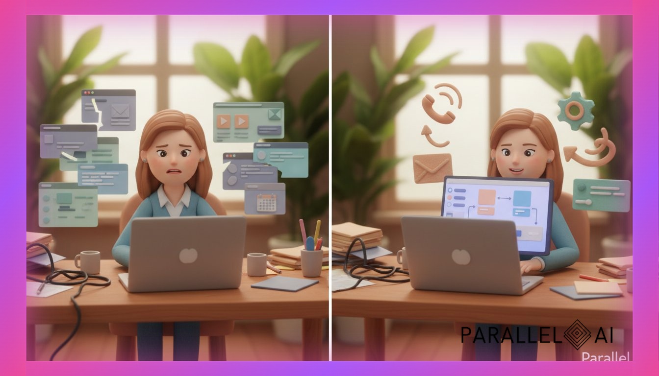 MyAiFrontDesk vs Parallel AI: Why Receptionist-Only Platforms Cost Solopreneurs $6,000+ Annually in Missing Business Automation Revenue