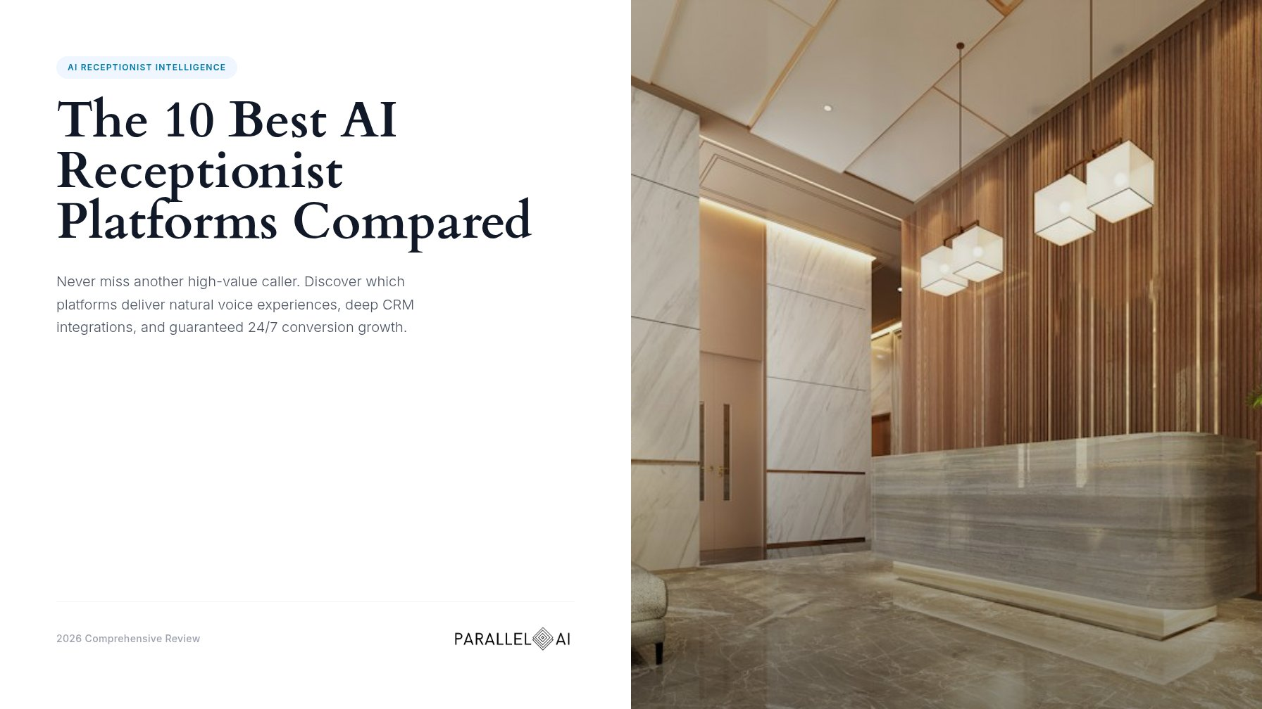 The 10 Best AI Receptionist Platforms Compared