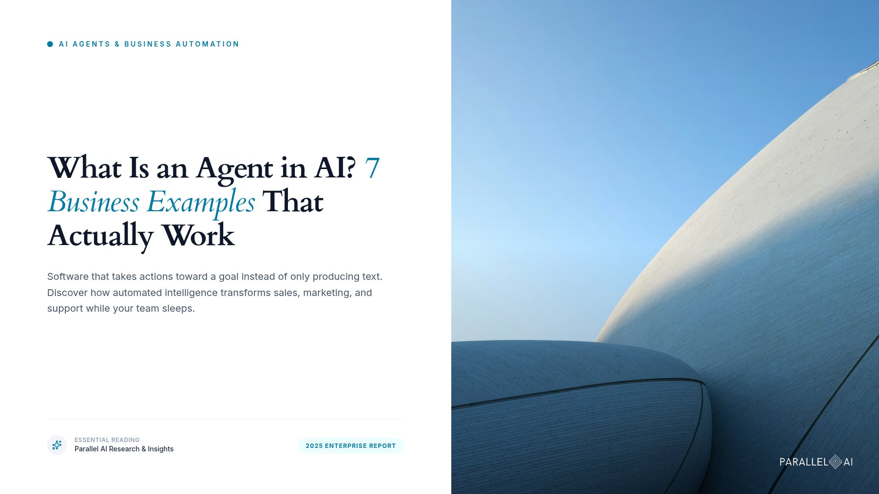 What Is an Agent in AI? 7 Business Examples That Actually Work