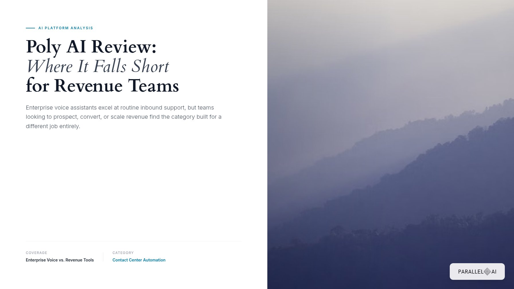Poly AI Review: Where It Falls Short for Revenue Teams