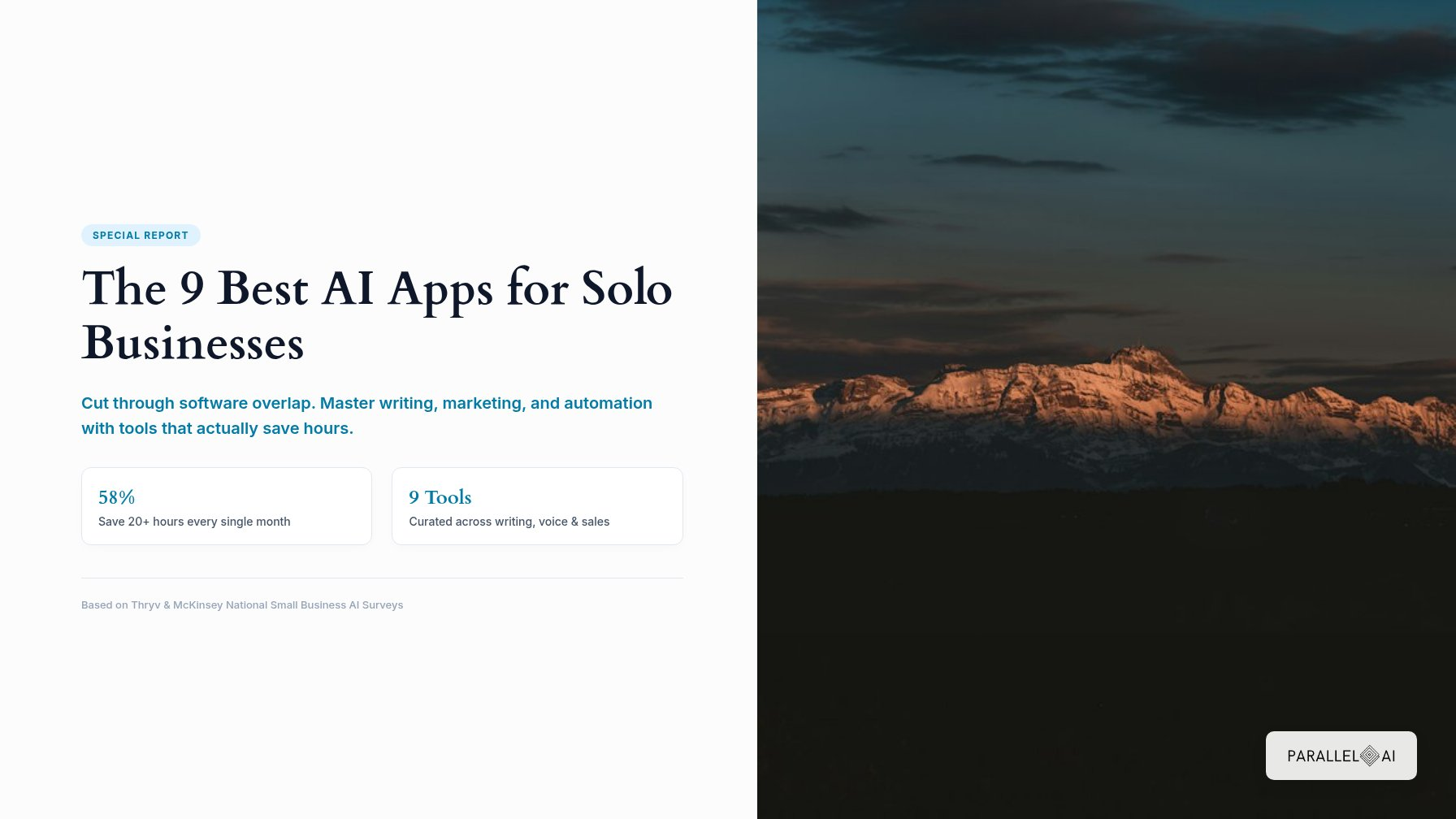 The 9 Best AI Apps for Solo Businesses