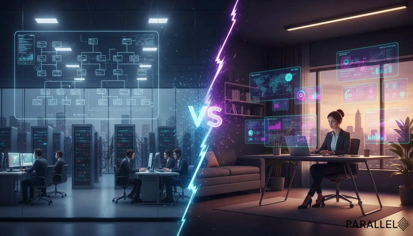 Kore.ai vs Parallel AI: Which Platform Delivers Complete Business Automation Beyond Enterprise Chatbots for Independent Consultants in 2025?