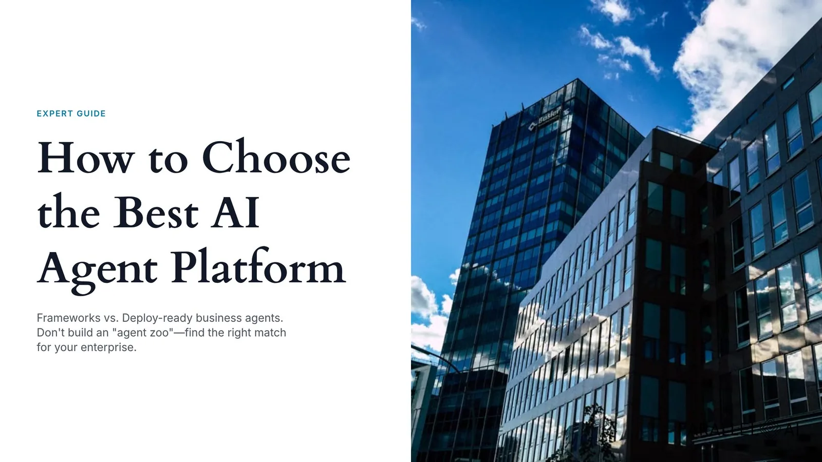 How to Choose the Best AI Agent Platform